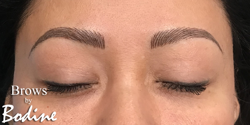 After Microblaing- Brows By Bodine, Plano